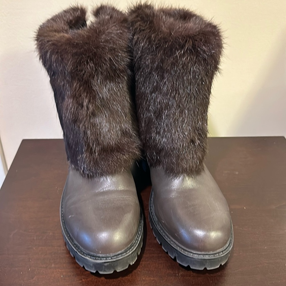 Charles David fur bootie